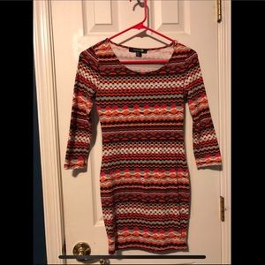 Forever 21 Aztec Print Body-con Dress